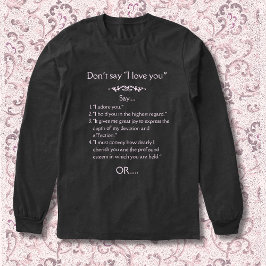 Don’t Say “I Love You” Elevated English Tri-Blend Shirt