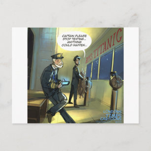 Don’t Text And Titanic Funny Postkarte