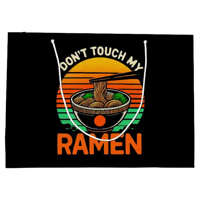 Don t Touch Ramen Lover Große Geschenktüte (Rückseite)