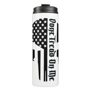 Don’t Tread On Me Skull #USAPatriotGraphics © Thermosbecher