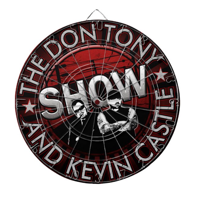 Don Tony und Kevin-Schloss-ShowDartboard! Dartscheibe (vorne)
