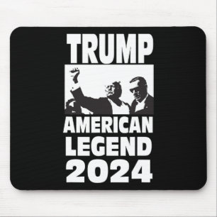 Don Trump 2024 - Bulletproof Never ergeben Legend Mousepad