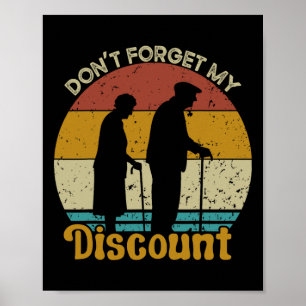 Don&#; um meinen Rabatt zu vergessen, haben die lu Poster