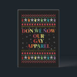 Don We now Our Gay Apparel Gay Weihnachten Einladung<br><div class="desc">Don We now Our Gay Apparel Gay Weihnachten</div>