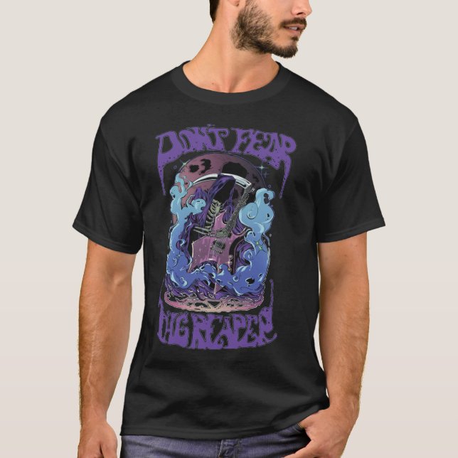 Don&x27;t Angst vor dem Sensenmann (Blau) klassisc T-Shirt (Vorderseite)