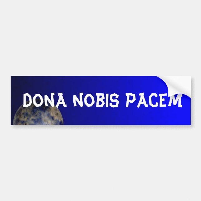 Dona nobis pacem Autoaufkleber (Vorne)