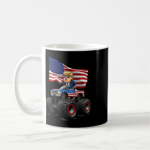 Donad Trump Monster Truck 4. Juli USA-Flagge Spaß Kaffeetasse