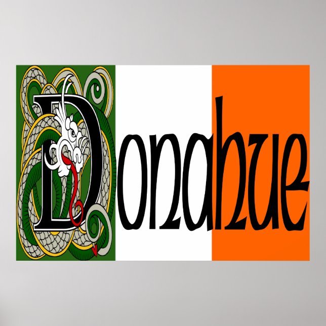 Donahue Celtic Dragon Print Poster (Vorne)