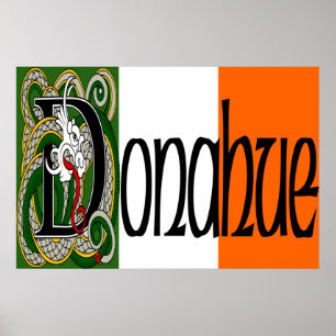 Donahue keltischer Drache-Druck Poster
