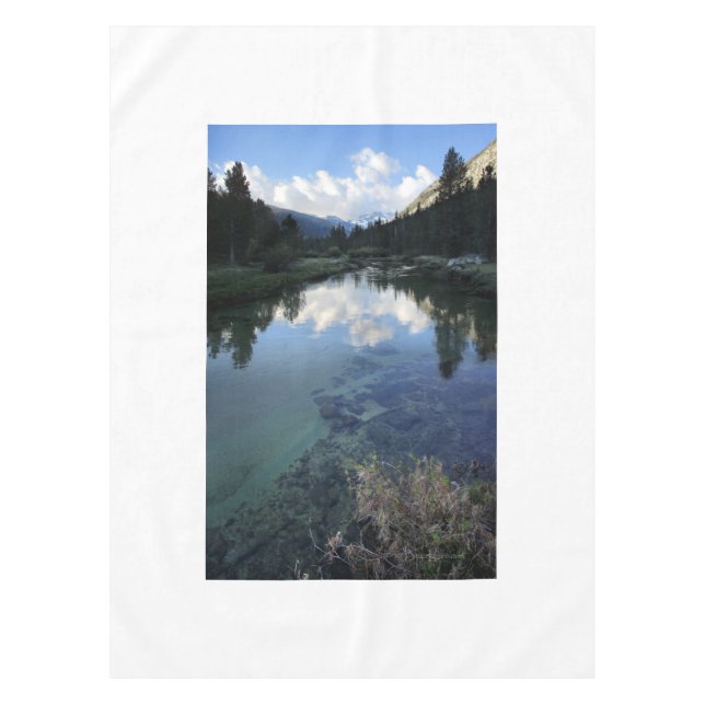 Donahue Pass von Lyell Fork - John Muir Trail Tischdecke (Vorderseite)