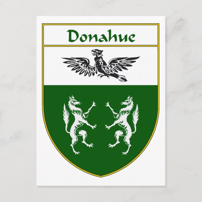 Donahue-Wappen/Familienwappen Postkarte (Vorderseite)