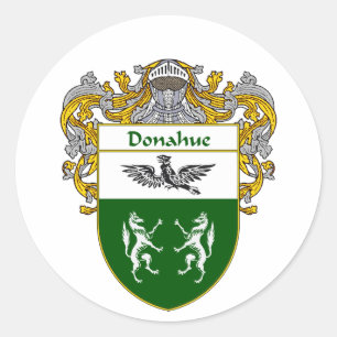 Donahue-Wappen (mantled) Runder Aufkleber