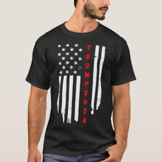 Donald 2024 American Flag Patriotic Merch T-Shirt