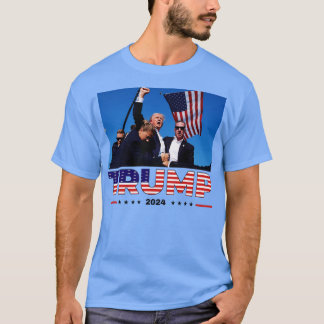 Donald 2024 überlebte bei der Kundgebung der Wahle T-Shirt