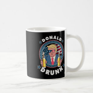 Donald betrunkener Trump 4. Juli lustiger Trinkprä Kaffeetasse