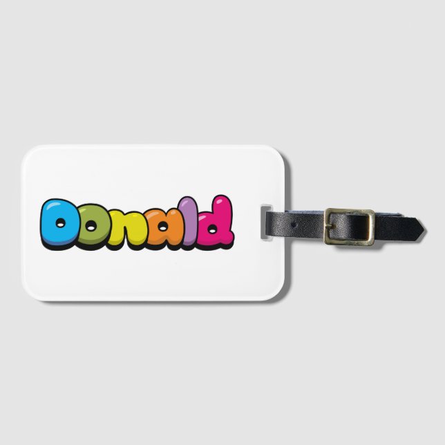 Donald Gepäckanhänger (Vorderseite (Horizontal))