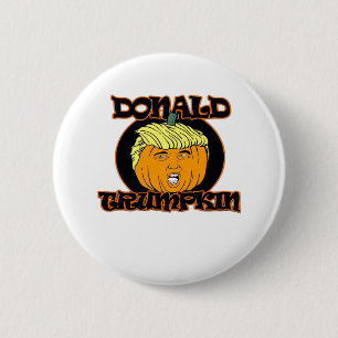 Donald Halloween Costume Trumpkin Button