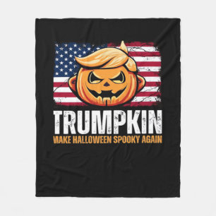 Donald Halloween - Trumpkin macht Halloween Spooky Fleecedecke