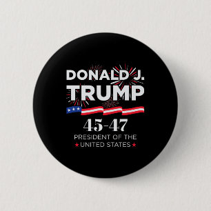 Donald J. Trump 45 47 Präsident Amtseinführungs Ta Button