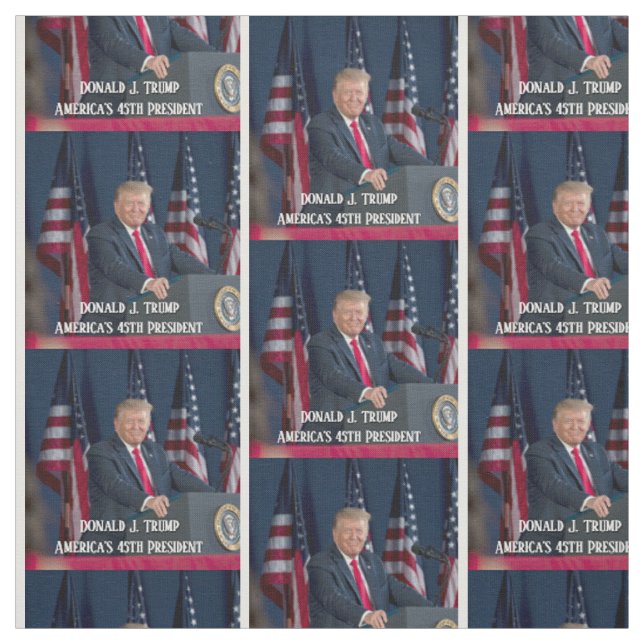 Donald J. Trump 45. Präsident Keepake Stoff (Muster)