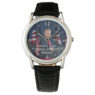 Donald J. Trump 45. und 47. Präsident Keepake Armbanduhr