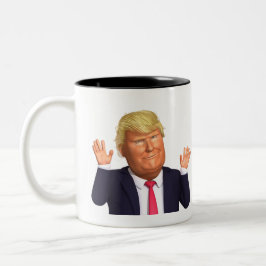 Donald John Trump Full Foto Coffee Mup Zweifarbige Tasse
