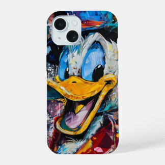 Donald le Canard coloré iPhone 15 coque