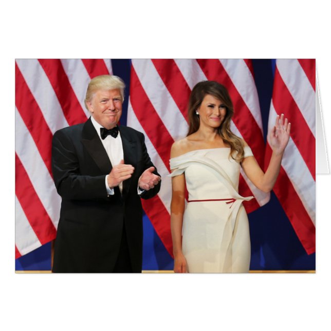 Donald & Melania Trump bei der Amtseinführung (Vorderseite (Horizontal))