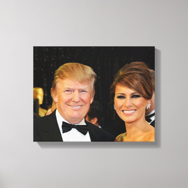 DONALD & MELANIA TRUMP LEINWANDDRUCK (Vorderseite)