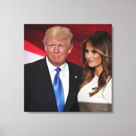 DONALD & MELANIA TRUMP LEINWANDDRUCK