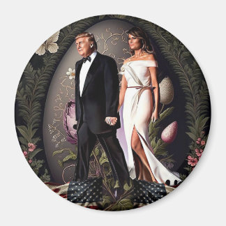 Donald & Melania Trump Ostmagnet Magnet