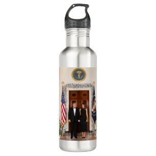 Donald & Melania Trumps Weihnachtsweißhaus Edelstahlflasche