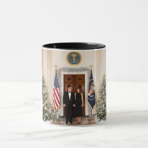 Donald & Melania Trumps Weihnachtsweißhaus Tasse