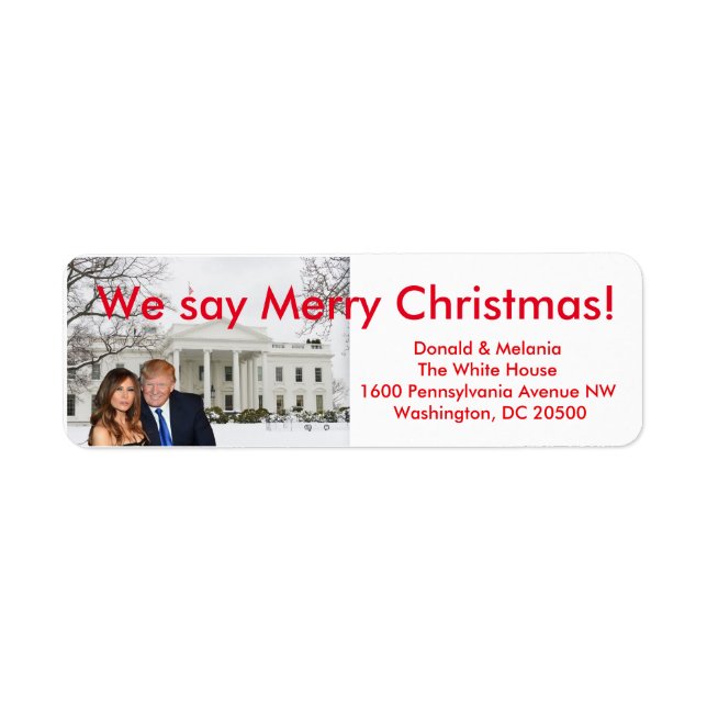 Donald & Melania: Wir sagen Frohe Weihnachten (Vorne)