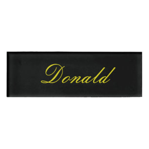 Donald Name Tag Namenschild