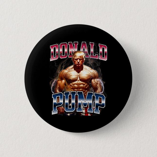 Donald Pump Meme Funny Button (Vorderseite)