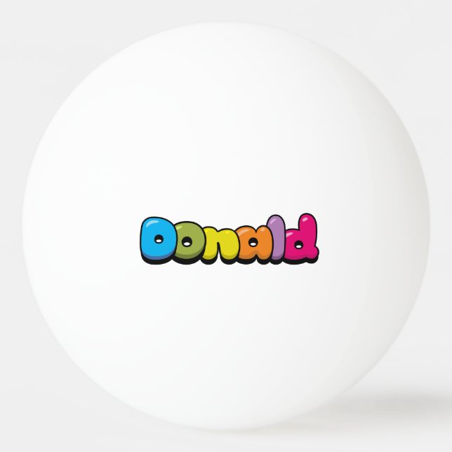 Donald Tischtennisball (Vorderseite)