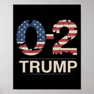 Donald Trump 0-2: Kampf gegen Uns Flag Sie Mis Poster
