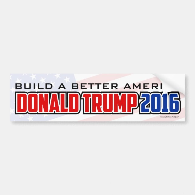 Donald Trump 2016 - Errichten Sie ein besseres Autoaufkleber (Vorne)