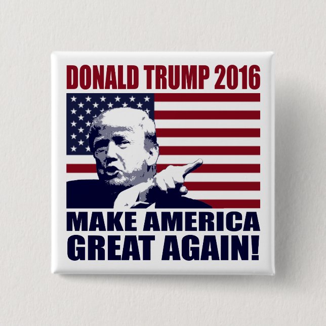 Donald Trump 2016 für Präsidenten Button (Vorderseite)