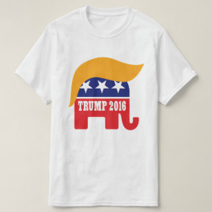 Donald Trump 2016 GOP Elefant Haarl Logo T-Shirt