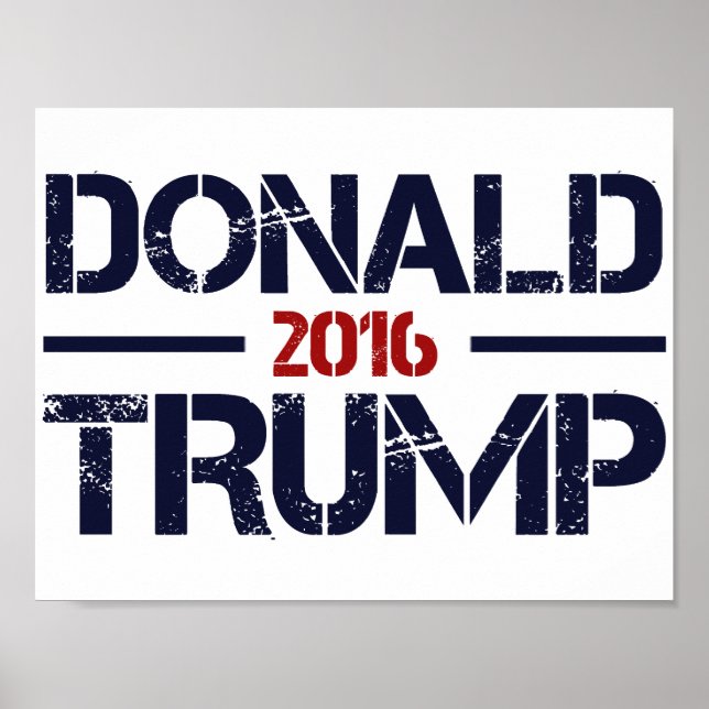 Donald Trump 2016 Poster (Vorne)