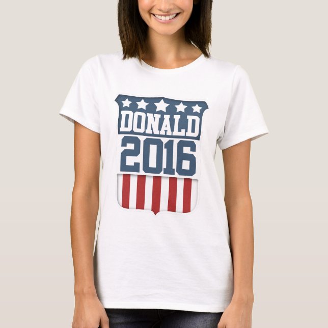 Donald Trump 2016 Schild T-Shirt (Vorderseite)