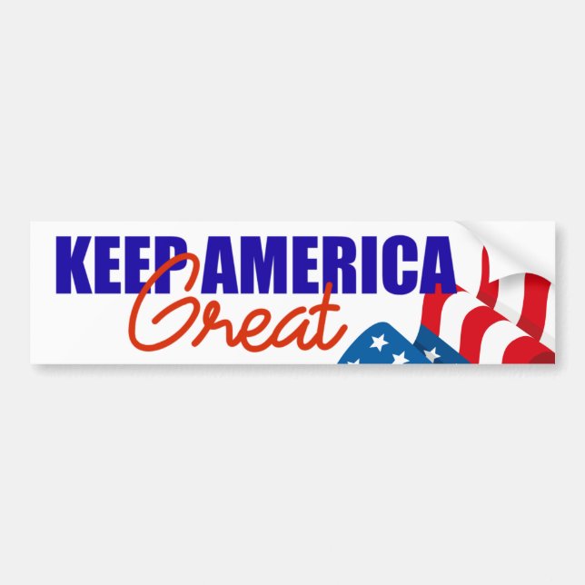 DONALD TRUMP 2020 BEHALTEN GROSSE FLAGGE AMERIKAS AUTOAUFKLEBER (Vorne)
