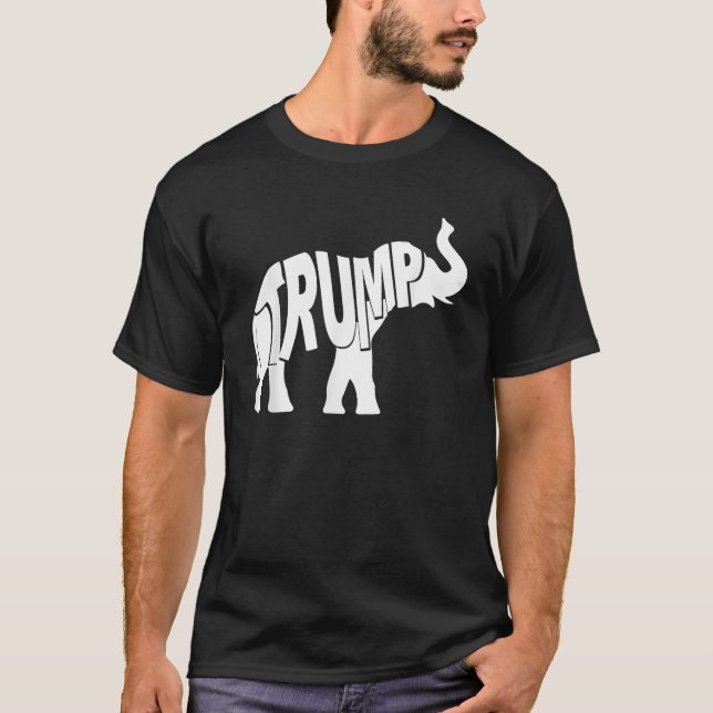 Donald Trump 2020 Republikanisches Elephant-T-Shir T-Shirt (Vorderseite)