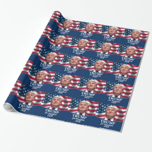 Donald Trump 2020 - Wachsen der amerikanischen Fla Geschenkpapier