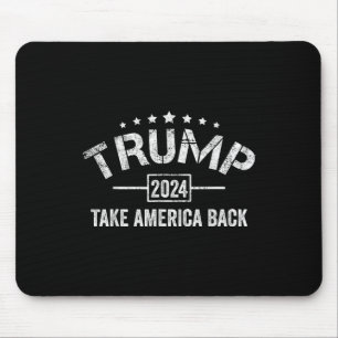 Donald Trump 2024: Amerika zurück am 4. Juli Mousepad