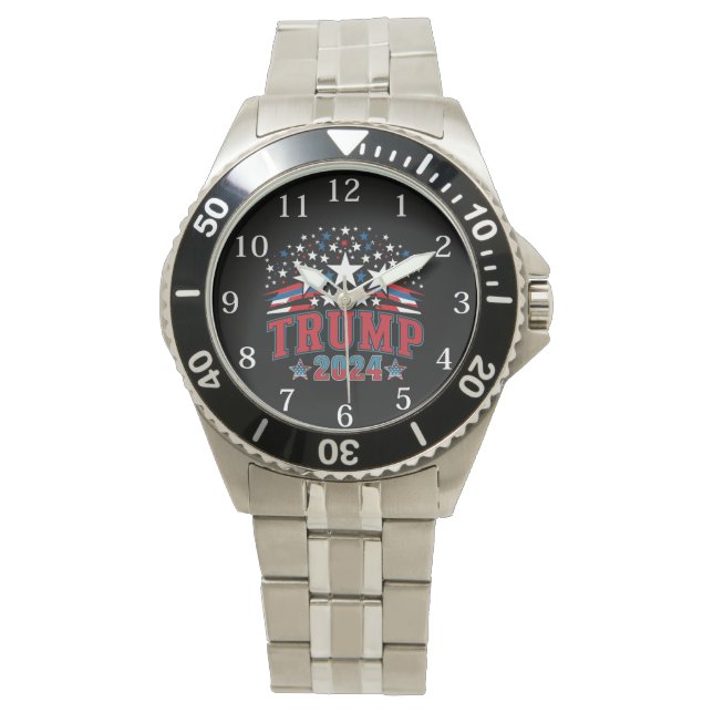 Donald Trump 2024 Armbanduhr (Vorderseite)