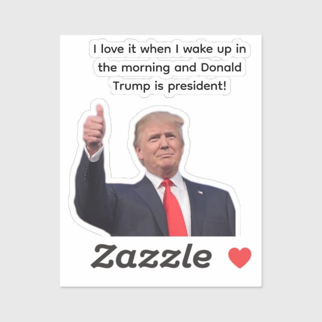 Donald Trump 2024 Aufkleber (Blatt)