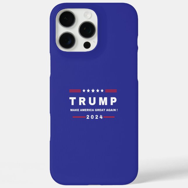 Donald Trump 2024 bringt Amerika wieder zurück iPhone 16 Pro Max Hülle (Rückseite)